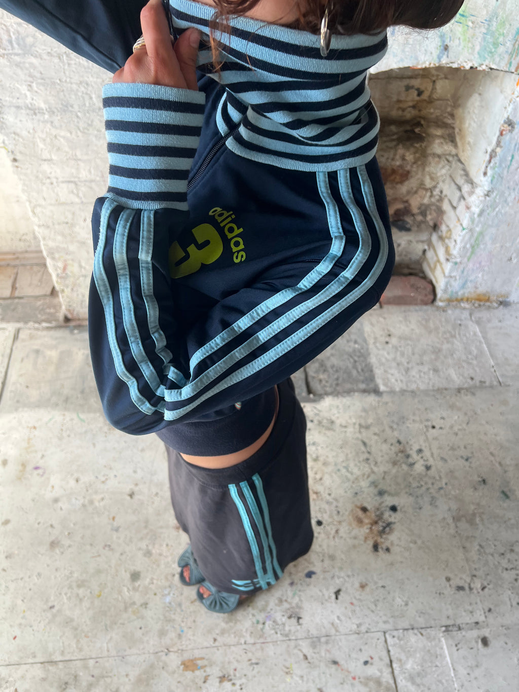 rare adidas zip up