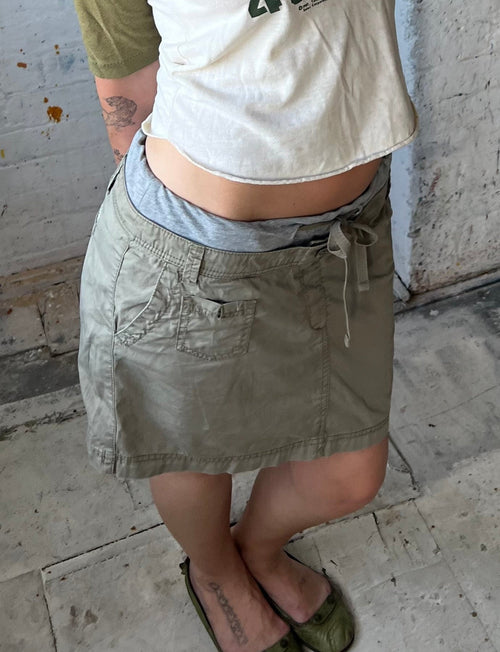 cargo mini skirt