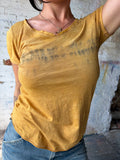 yellow tee