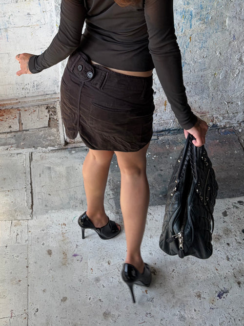 armani mini skirt