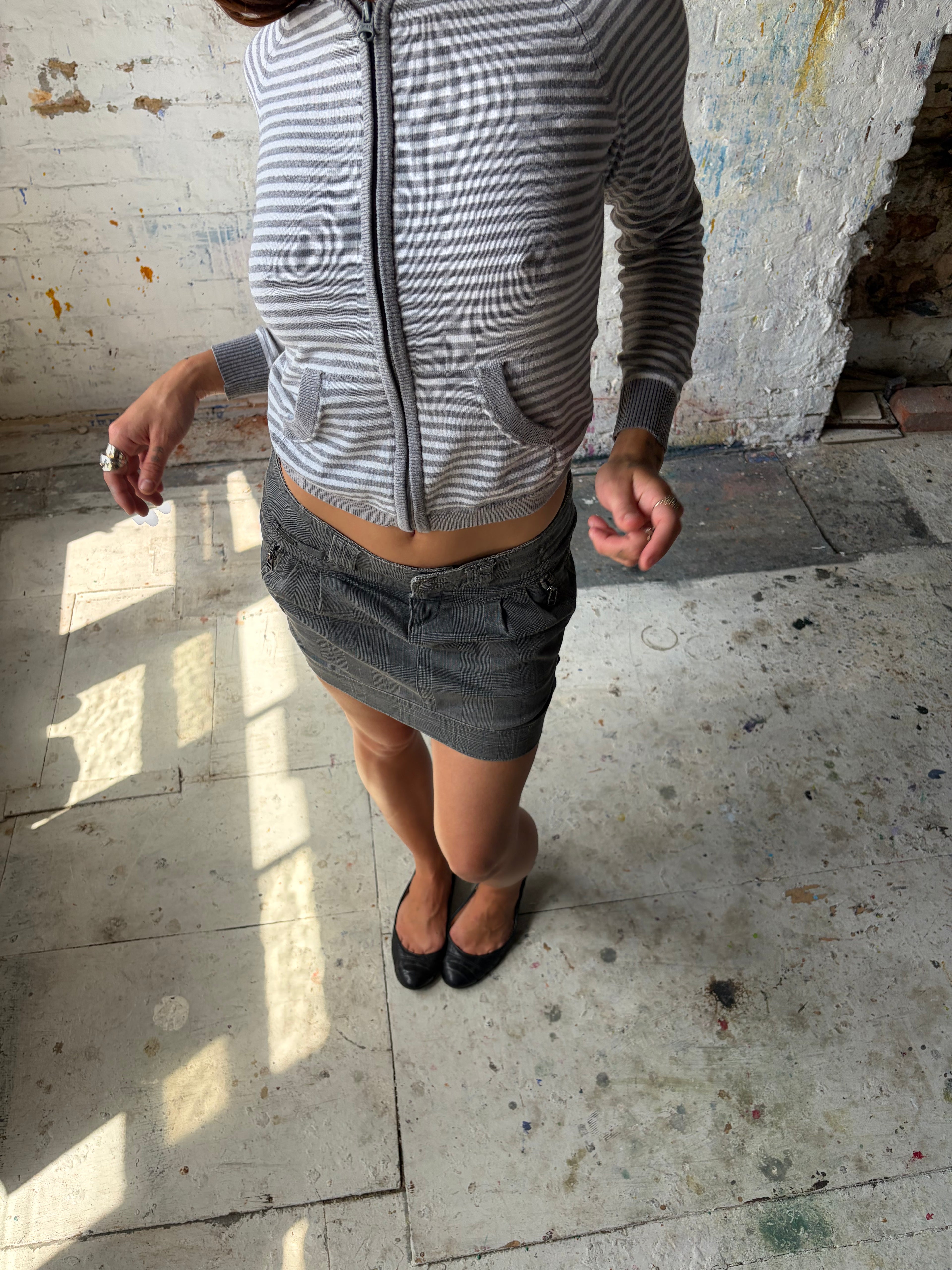 plaid mini skirt