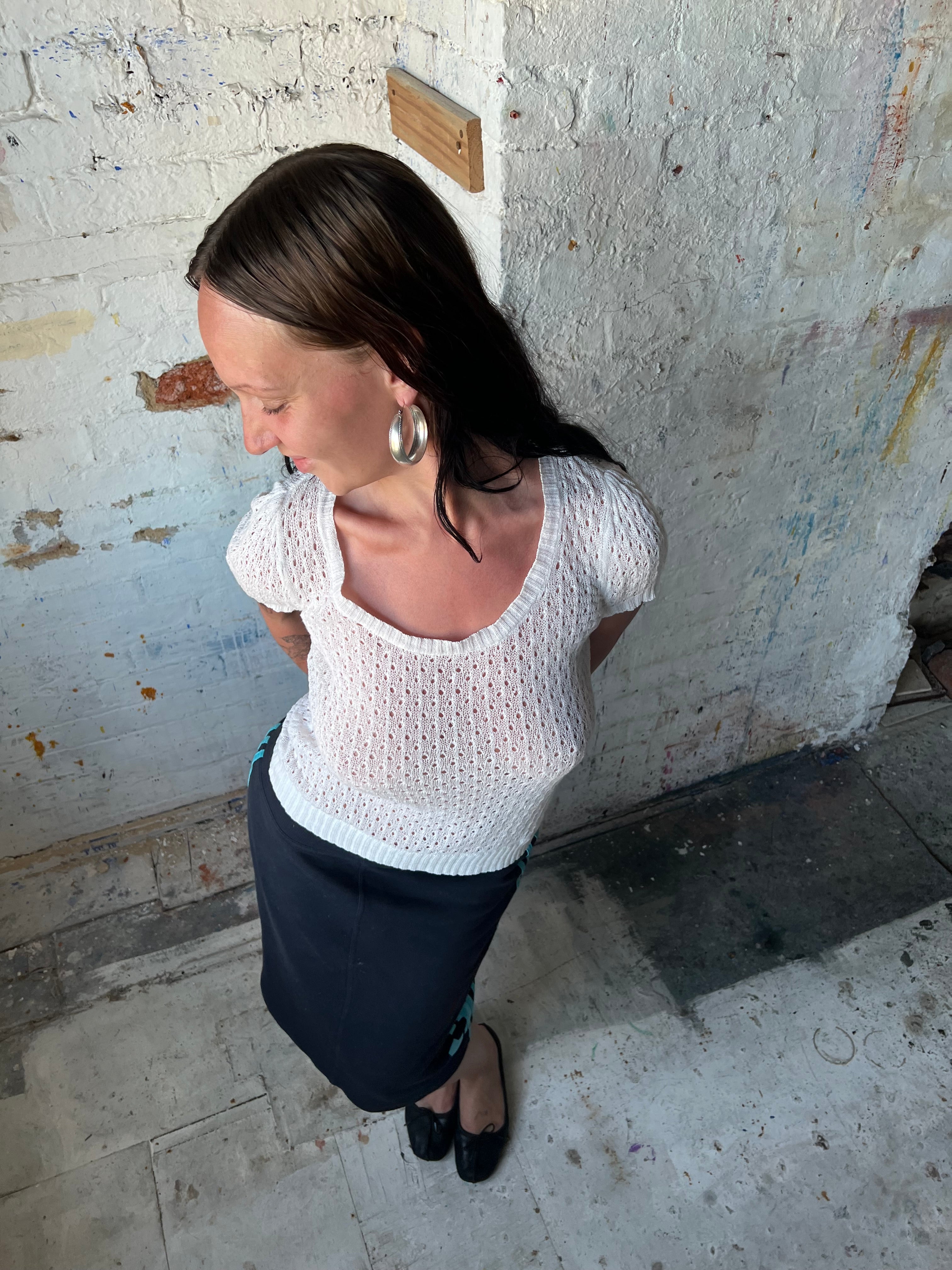 crochet knit top