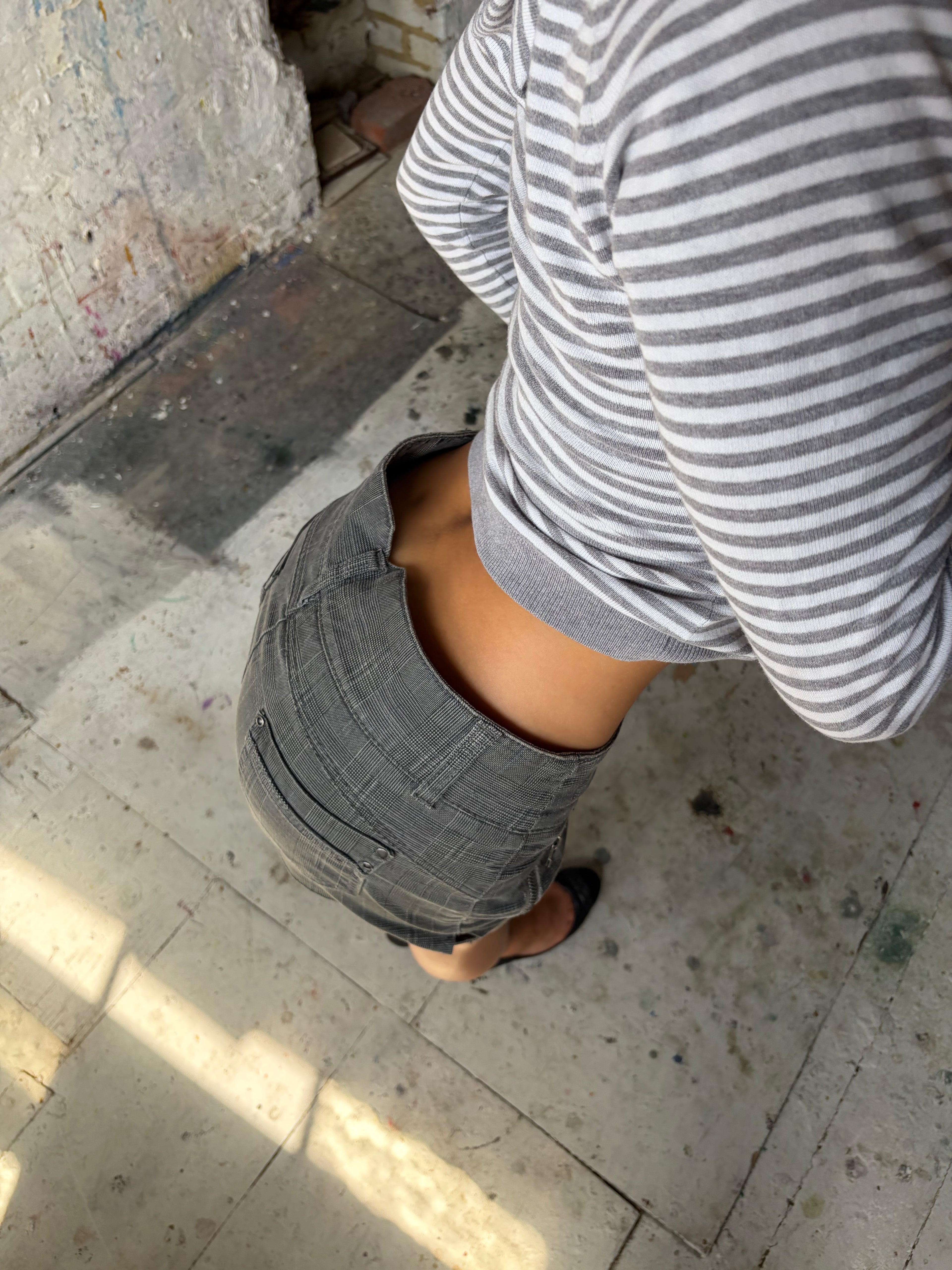 plaid mini skirt