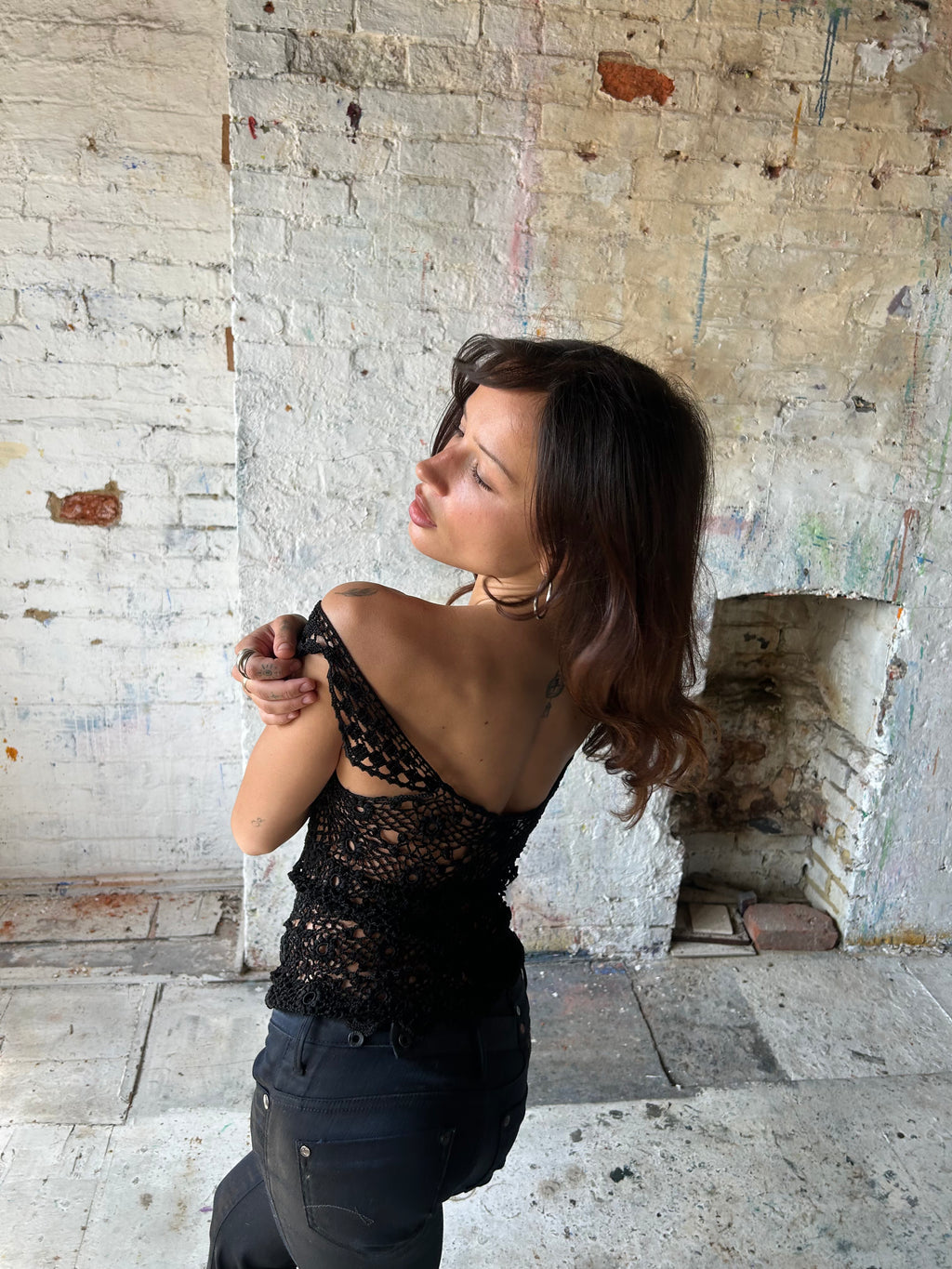 crochet cap sleeve top